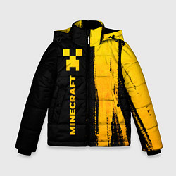 Зимняя куртка для мальчика Minecraft - gold gradient по-вертикали
