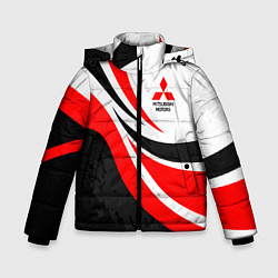 Куртка зимняя для мальчика Evo racer mitsubishi - uniform, цвет: 3D-красный