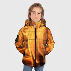 Куртка зимняя для мальчика Языки пламень, цвет: 3D-красный — фото 2