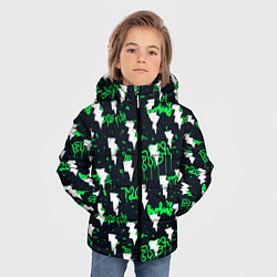 Куртка зимняя для мальчика Узорчатые каракули, цвет: 3D-светло-серый — фото 2