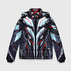 Куртка зимняя для мальчика Красный кибер доспех, цвет: 3D-красный