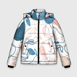 Куртка зимняя для мальчика Силуэты груш, цвет: 3D-светло-серый
