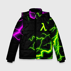 Куртка зимняя для мальчика Half life atom strom, цвет: 3D-черный