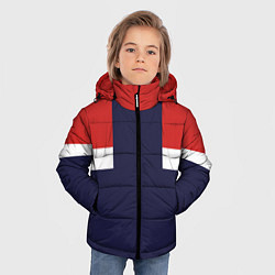 Куртка зимняя для мальчика Олимпийка 90х - Ретро, цвет: 3D-светло-серый — фото 2
