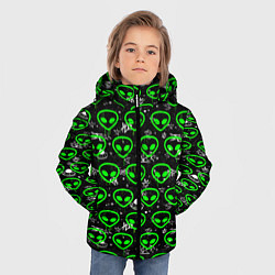 Куртка зимняя для мальчика Super alien, цвет: 3D-светло-серый — фото 2