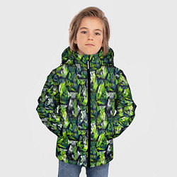 Куртка зимняя для мальчика Scribbled inscriptions, цвет: 3D-светло-серый — фото 2