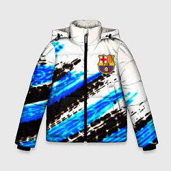 Куртка зимняя для мальчика Barcelona fc club, цвет: 3D-черный