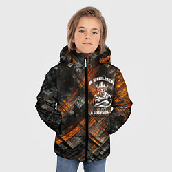 Куртка зимняя для мальчика Строитель не бодибилдер, цвет: 3D-красный — фото 2