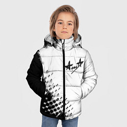 Куртка зимняя для мальчика Алиса краски текстура, цвет: 3D-светло-серый — фото 2