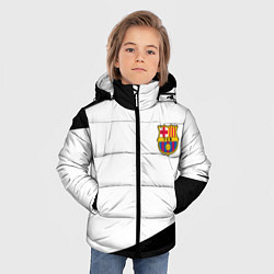 Куртка зимняя для мальчика Barcelona краски чёрные спорт, цвет: 3D-красный — фото 2