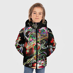 Куртка зимняя для мальчика Хамелеоновый рейв, цвет: 3D-красный — фото 2