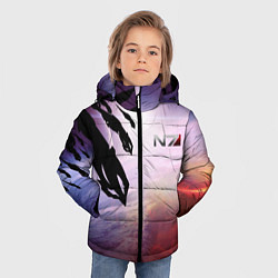 Куртка зимняя для мальчика Масс эффект вторжение, цвет: 3D-черный — фото 2