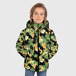 Куртка зимняя для мальчика Котофляж, цвет: 3D-черный — фото 2