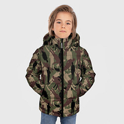 Куртка зимняя для мальчика Бизнесмен - камуфляж, цвет: 3D-красный — фото 2