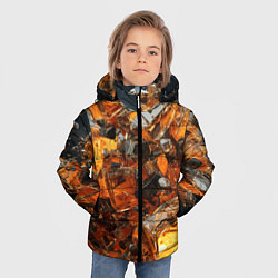 Куртка зимняя для мальчика Янтарный взрыв, цвет: 3D-красный — фото 2