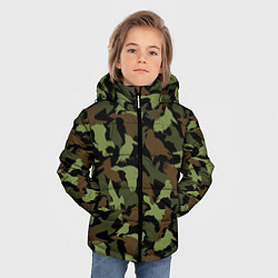 Куртка зимняя для мальчика Разные птицы - камуфляж, цвет: 3D-черный — фото 2