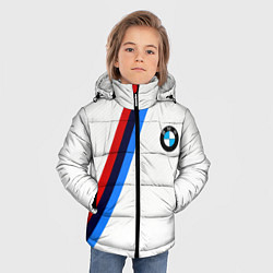 Куртка зимняя для мальчика BMW brend geometry sport, цвет: 3D-красный — фото 2