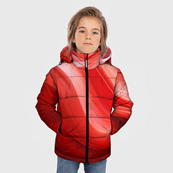 Куртка зимняя для мальчика Красная волна, цвет: 3D-светло-серый — фото 2