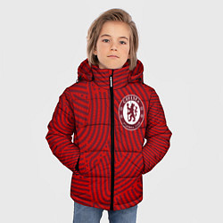 Куртка зимняя для мальчика Chelsea отпечатки, цвет: 3D-красный — фото 2