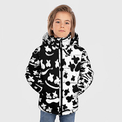 Куртка зимняя для мальчика Marshmello music pattern, цвет: 3D-красный — фото 2