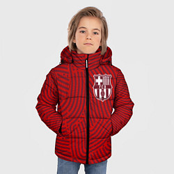Куртка зимняя для мальчика Barcelona отпечатки, цвет: 3D-красный — фото 2
