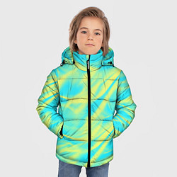 Куртка зимняя для мальчика Абстрактный паттерн, цвет: 3D-красный — фото 2