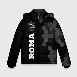 Куртка зимняя для мальчика Roma sport на темном фоне по-вертикали, цвет: 3D-черный