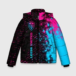 Зимняя куртка для мальчика Leeds United - neon gradient по-вертикали