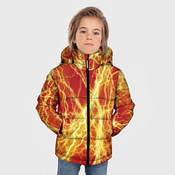 Куртка зимняя для мальчика Lightning strikes, цвет: 3D-черный — фото 2