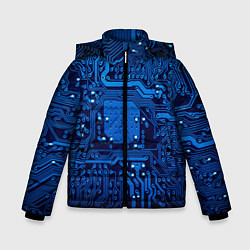 Куртка зимняя для мальчика Текстолит, цвет: 3D-черный