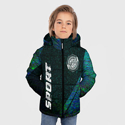Куртка зимняя для мальчика Chrysler sport glitch blue, цвет: 3D-черный — фото 2