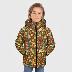 Куртка зимняя для мальчика Солдат и символика СССР, цвет: 3D-светло-серый — фото 2