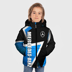 Куртка зимняя для мальчика Mercedes - blue metal, цвет: 3D-светло-серый — фото 2