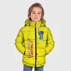 Куртка зимняя для мальчика Poppy Playtime Хагги Вагги монстр, цвет: 3D-черный — фото 2