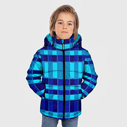 Куртка зимняя для мальчика Полосный паттерн, цвет: 3D-черный — фото 2