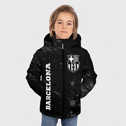 Куртка зимняя для мальчика Barcelona sport на темном фоне вертикально, цвет: 3D-черный — фото 2