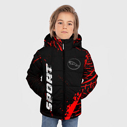 Куртка зимняя для мальчика Jaguar red sport tires, цвет: 3D-черный — фото 2