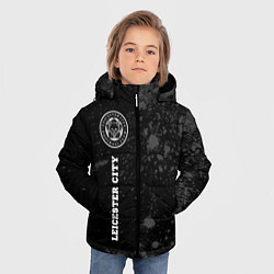 Куртка зимняя для мальчика Leicester City sport на темном фоне по-вертикали, цвет: 3D-черный — фото 2