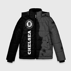 Зимняя куртка для мальчика Chelsea sport на темном фоне по-вертикали