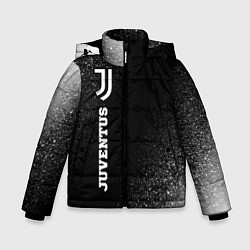 Куртка зимняя для мальчика Juventus sport на темном фоне по-вертикали, цвет: 3D-черный