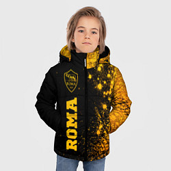 Куртка зимняя для мальчика Roma - gold gradient по-вертикали, цвет: 3D-черный — фото 2