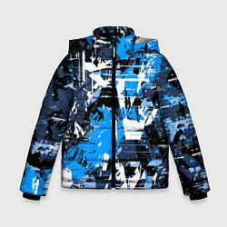 Куртка зимняя для мальчика Extreme glitch, цвет: 3D-черный