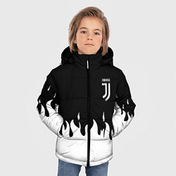 Куртка зимняя для мальчика Juventus fire, цвет: 3D-черный — фото 2