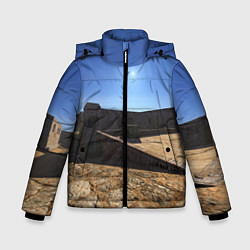 Куртка зимняя для мальчика Dust2 full 3d 4k, цвет: 3D-светло-серый