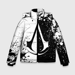 Куртка зимняя для мальчика Assasins Creed - black and white, цвет: 3D-черный