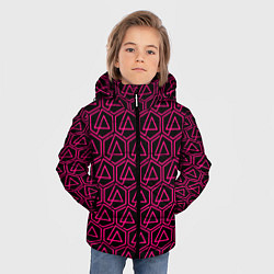 Куртка зимняя для мальчика Linkin park pink logo, цвет: 3D-черный — фото 2