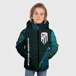 Куртка зимняя для мальчика Atletico Madrid glitch blue, цвет: 3D-черный — фото 2