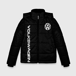 Куртка зимняя для мальчика Volkswagen logo white, цвет: 3D-красный