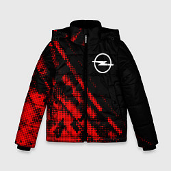 Куртка зимняя для мальчика Opel sport grunge, цвет: 3D-красный