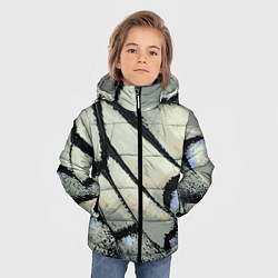 Куртка зимняя для мальчика Абстракция - крыло бабочки, цвет: 3D-черный — фото 2